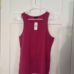 Ann Taylor Magenta Scoop Neck Tank Top NWT